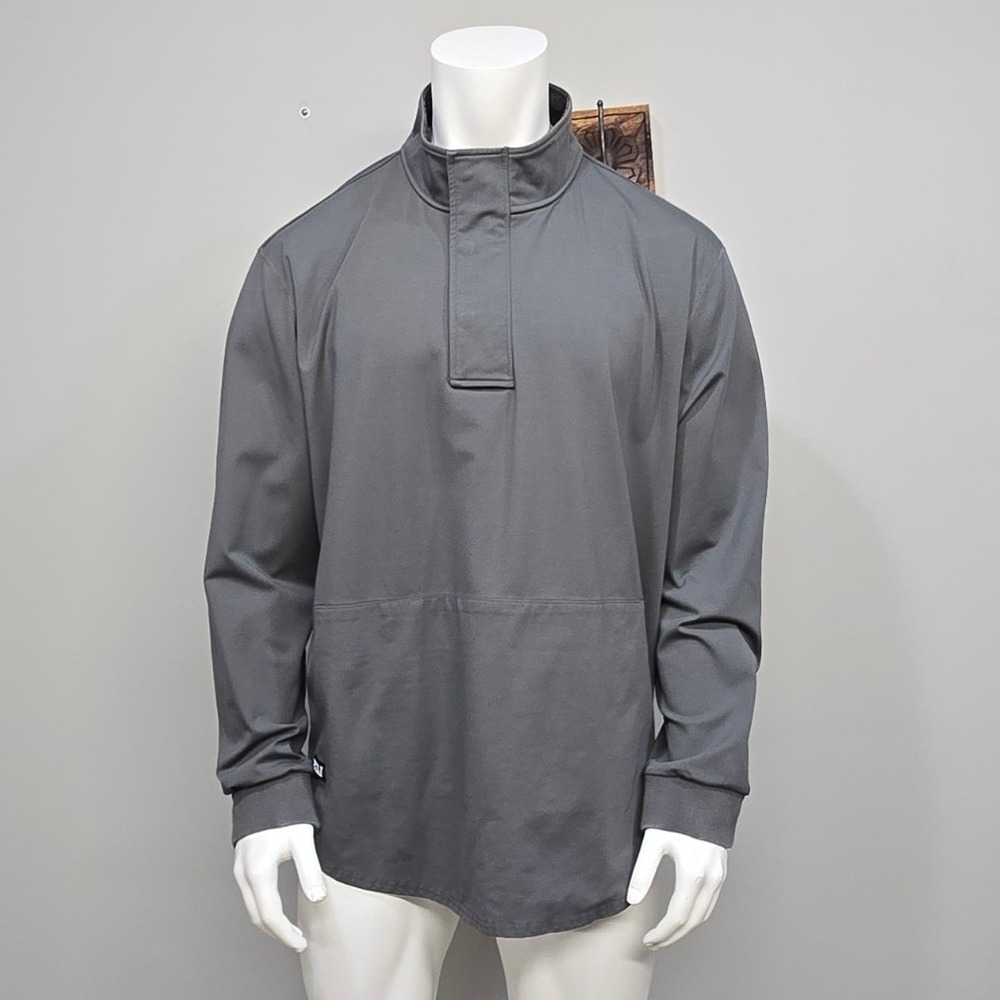 BYLT Elite+ Fairway Pullover Men XXL Gray Golf Quarter Zip Performance Drop Cut